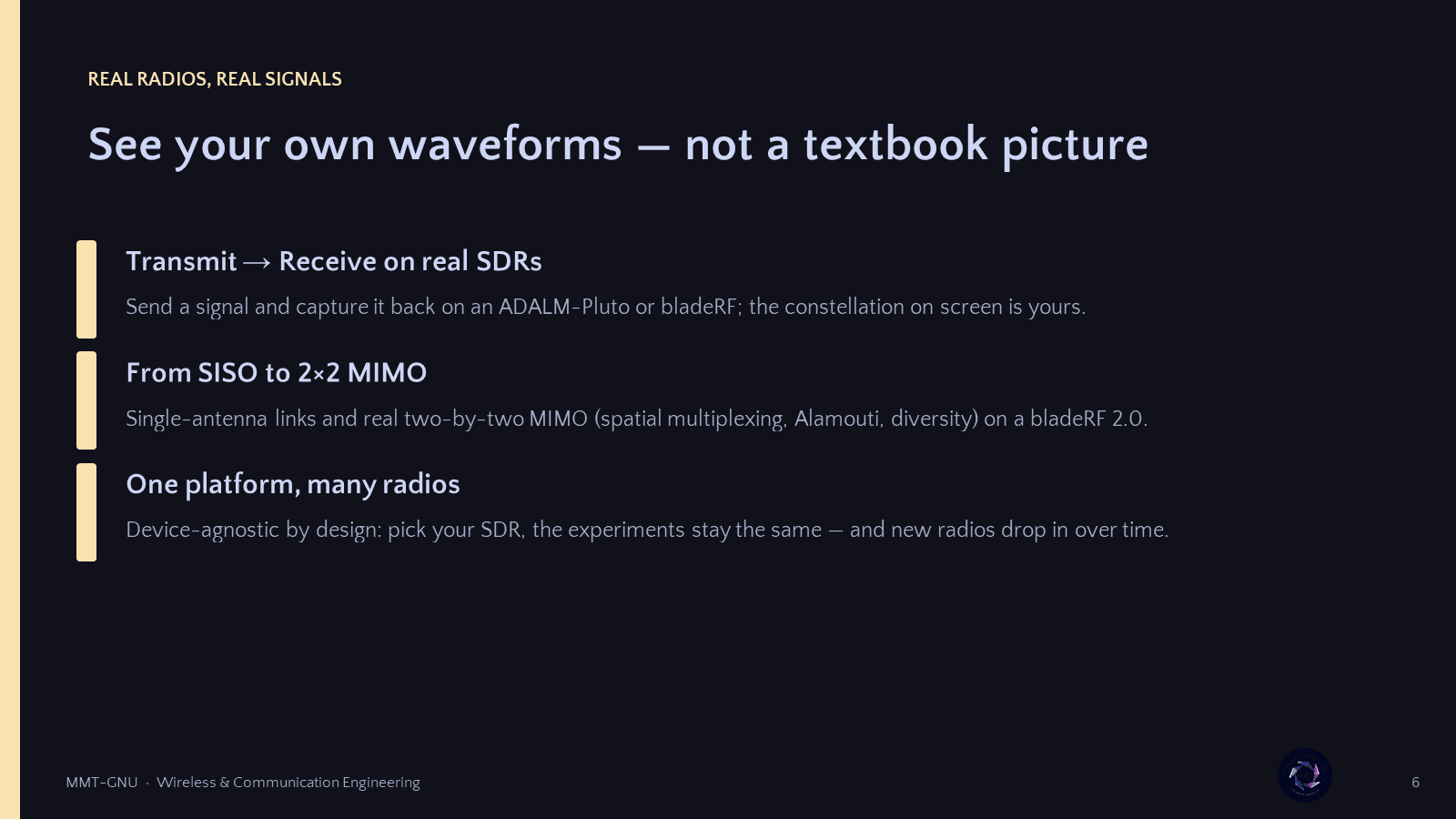 MMT-GNU Kit overview — slide 6 of 12